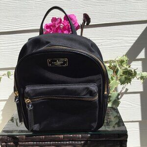 Kate Spade New York Chelsea Medium Nylon Backpack, Black